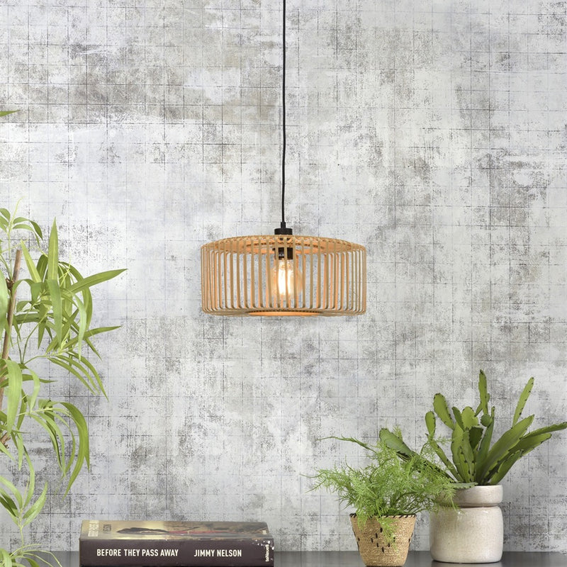 Dimensions Hanglamp Bromo bamboe natuurlijk 40 cm E27