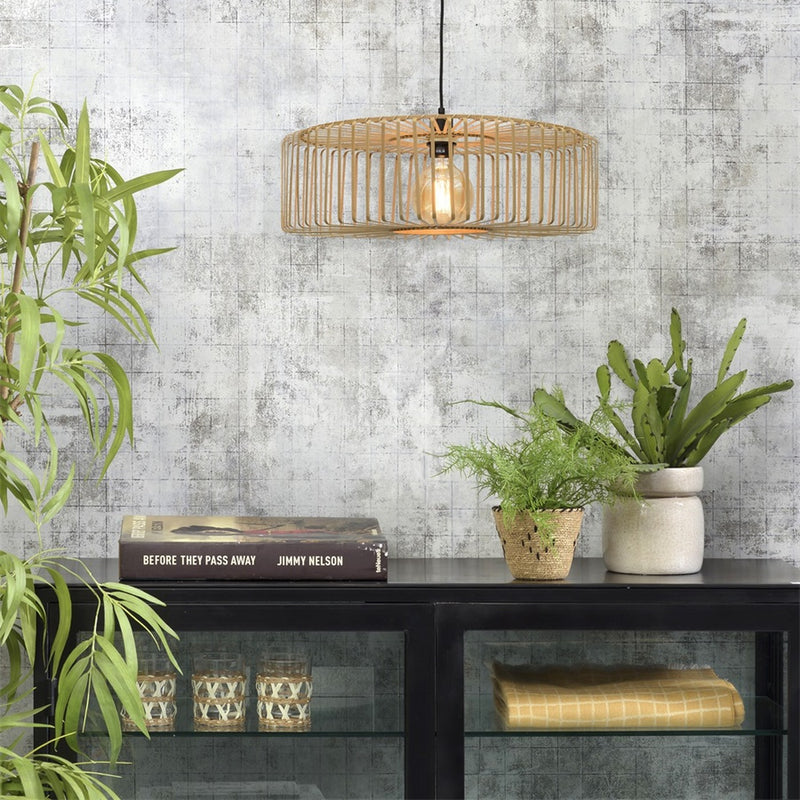 Dimensions Suspension Bromo bambou naturel 60 cm E27