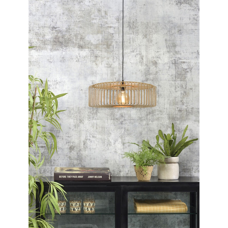 Dimensions Lámpara colgante Bromo bambú natural 60 cm E27
