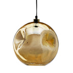 Suspension Bubbella en verre recyclé doré