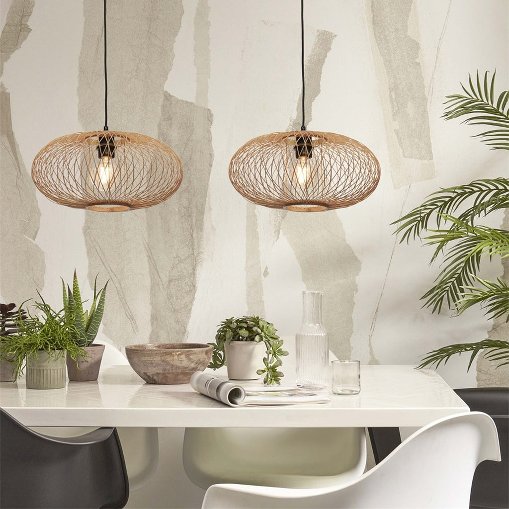Suspension Cango bambou naturel 40 cm E27, vue 2