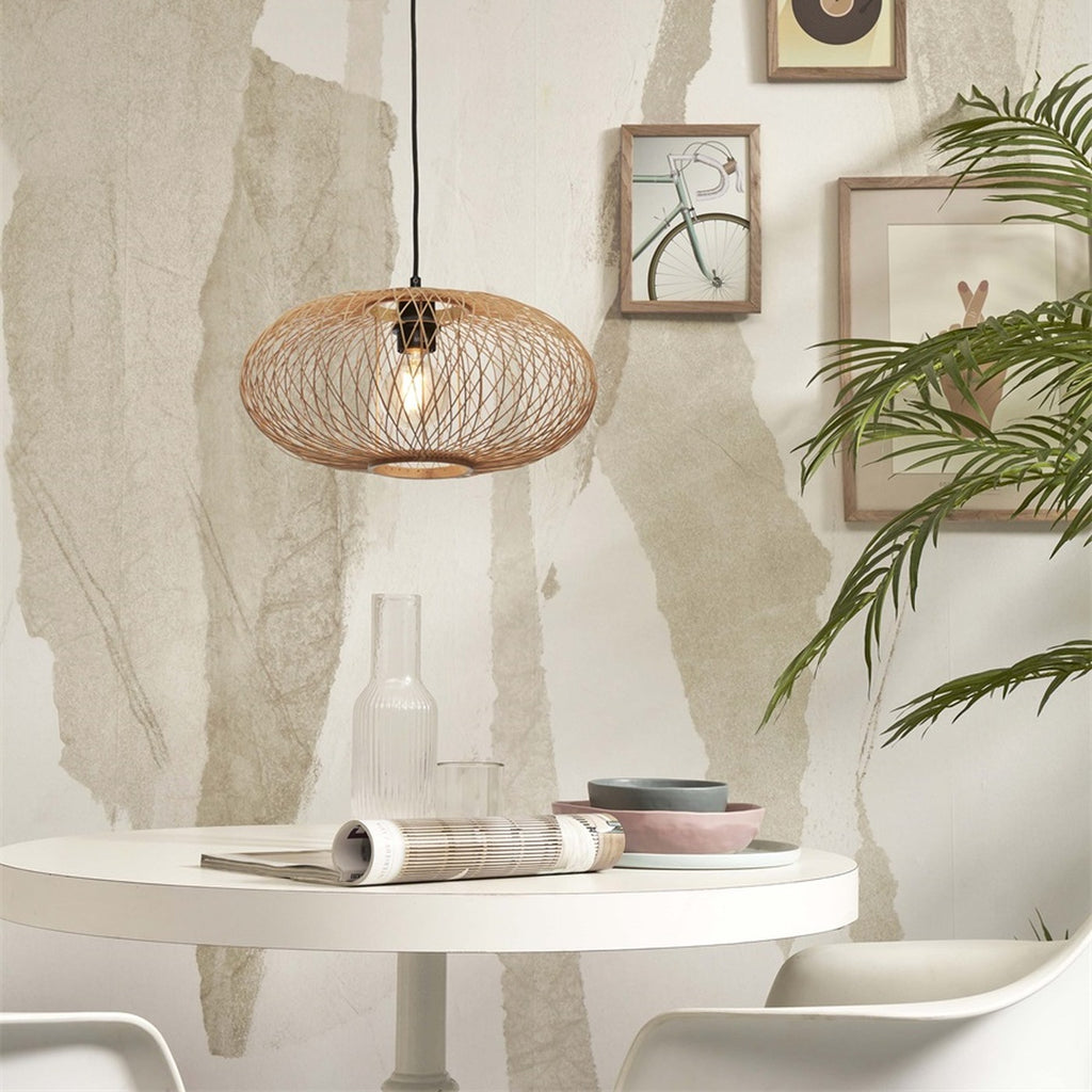 Suspension Cango bambou naturel 40 cm E27, vue 4