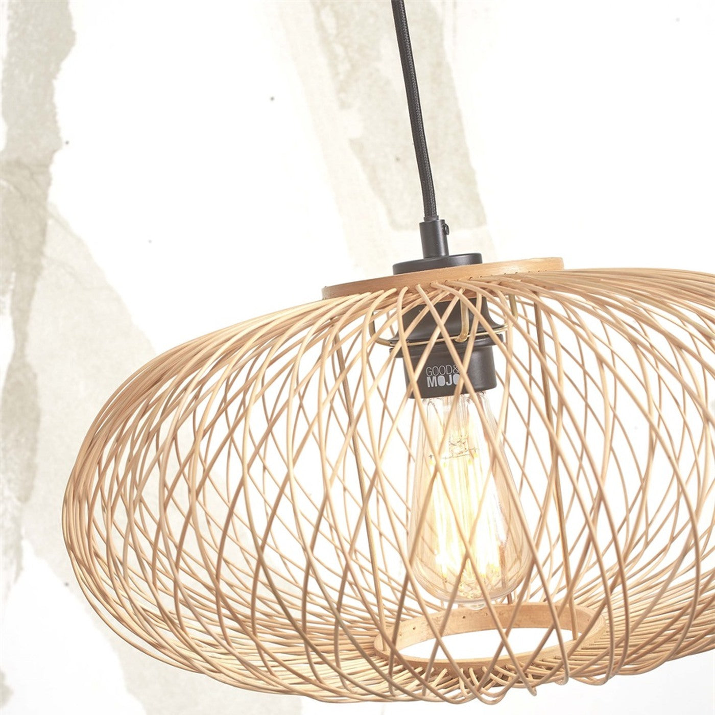 Suspension Cango bambou naturel 40 cm E27, vue 6