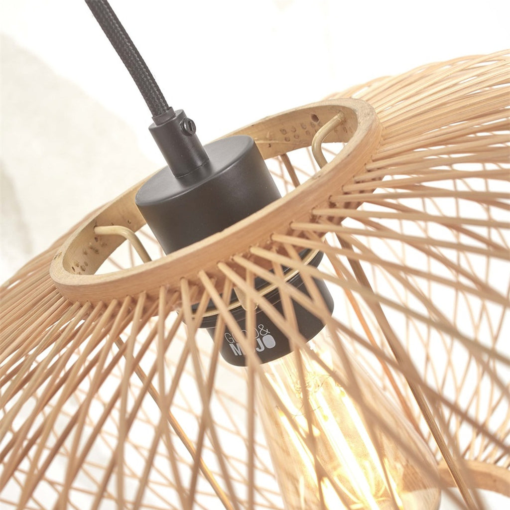 Suspension Cango bambou naturel 40 cm E27, vue 6