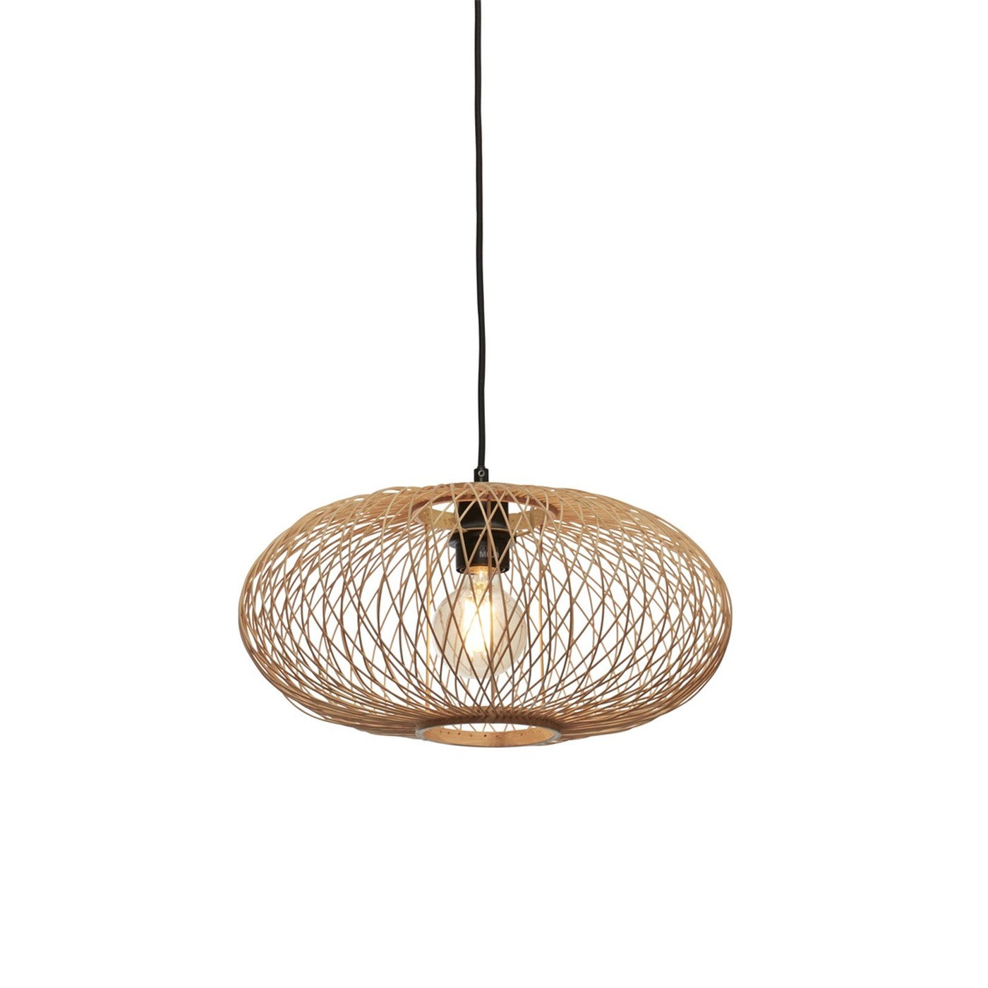Suspension Cango bambou naturel 40 cm E27, vue 8