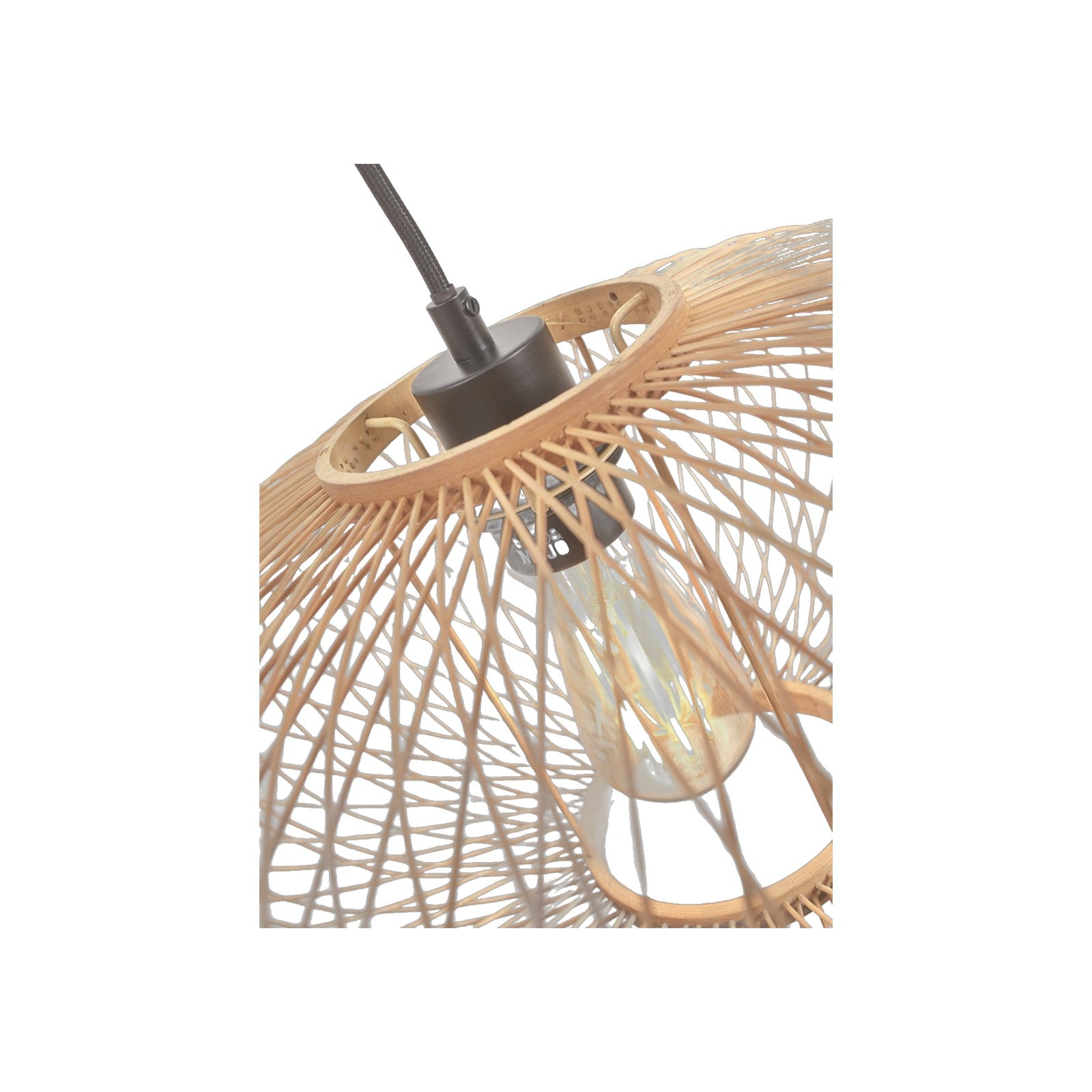 Suspension Cango bambou naturel 40 cm E27