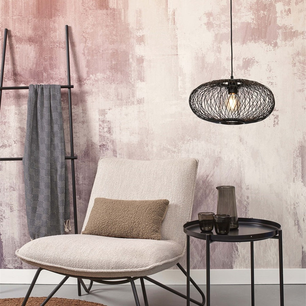 Suspension Cango bambou noir 40 cm E27, vue 4