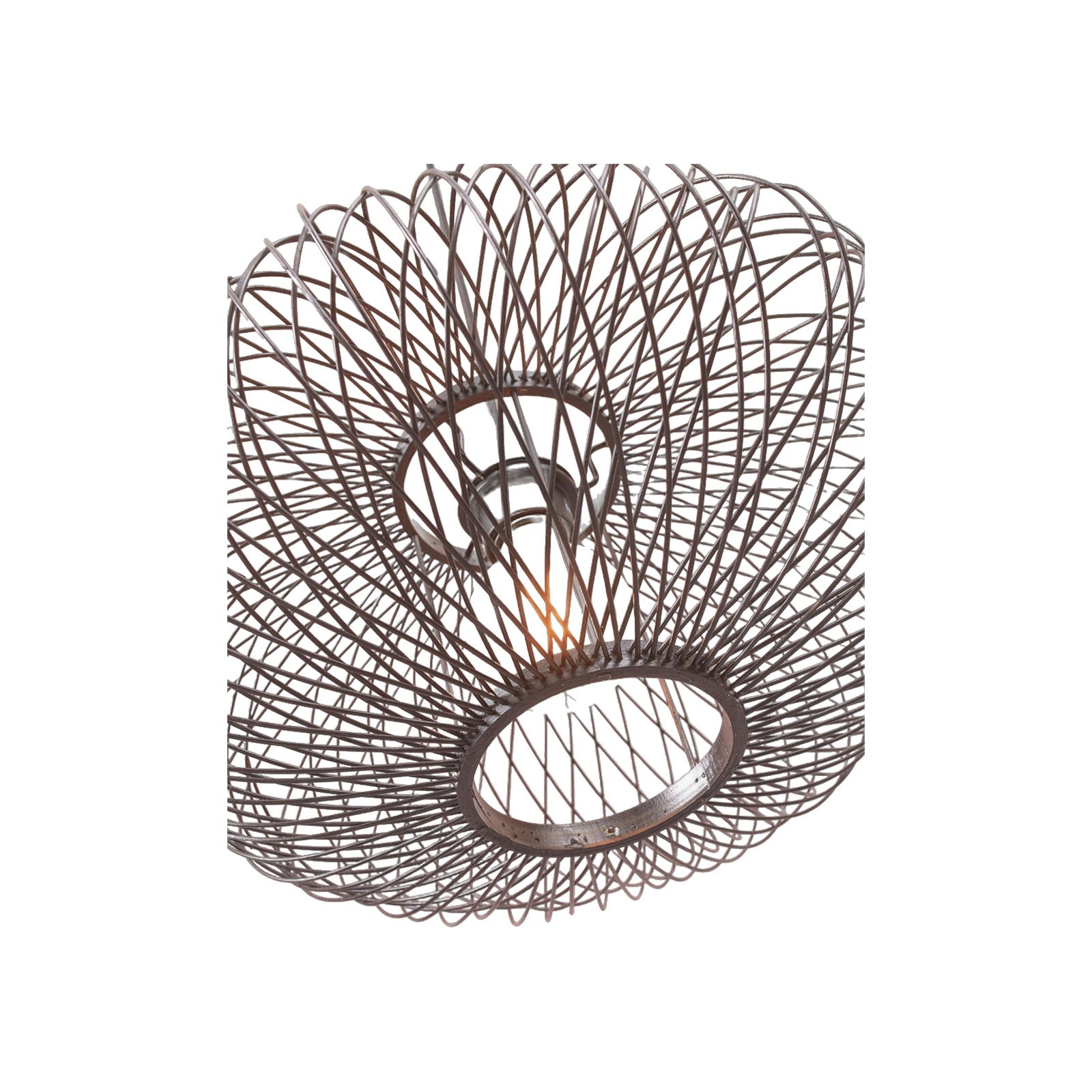 Suspension Cango bambou noir 40 cm E27