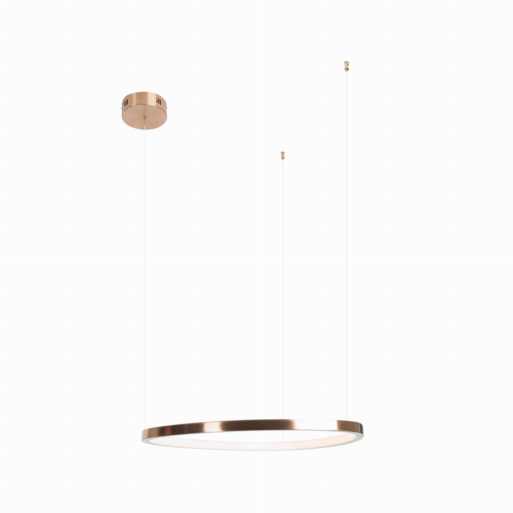 Suspension Cayenne 60 cm cuivre brossée à variateur