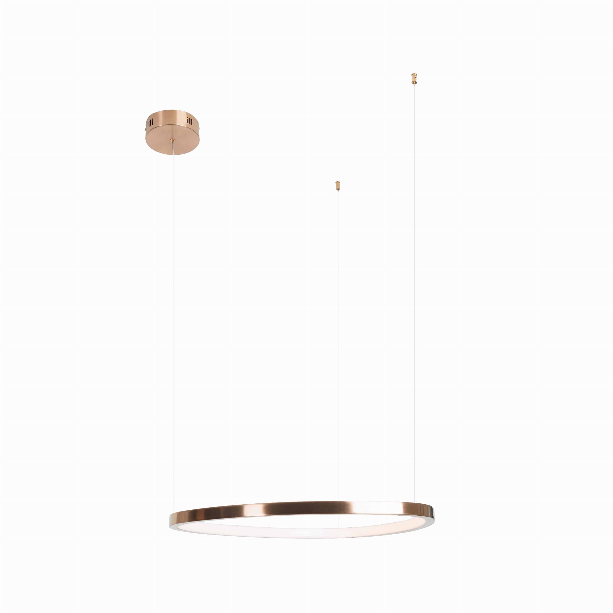 Suspension Cayenne 60 cm cuivre brossée à variateur