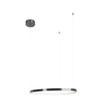 Suspension Cayenne 60 cm noire brossée à variateur