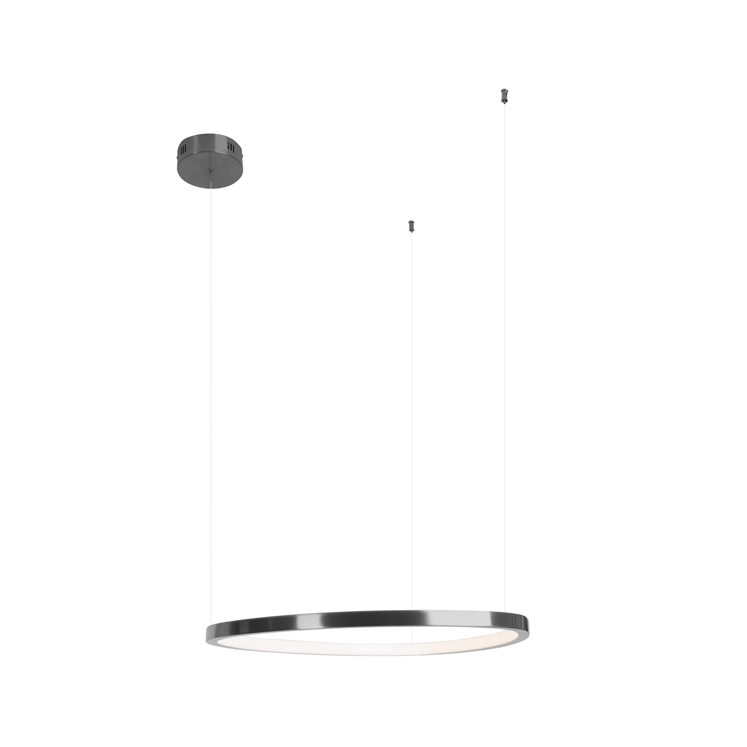 Suspension Cayenne 60 cm noire brossée à variateur