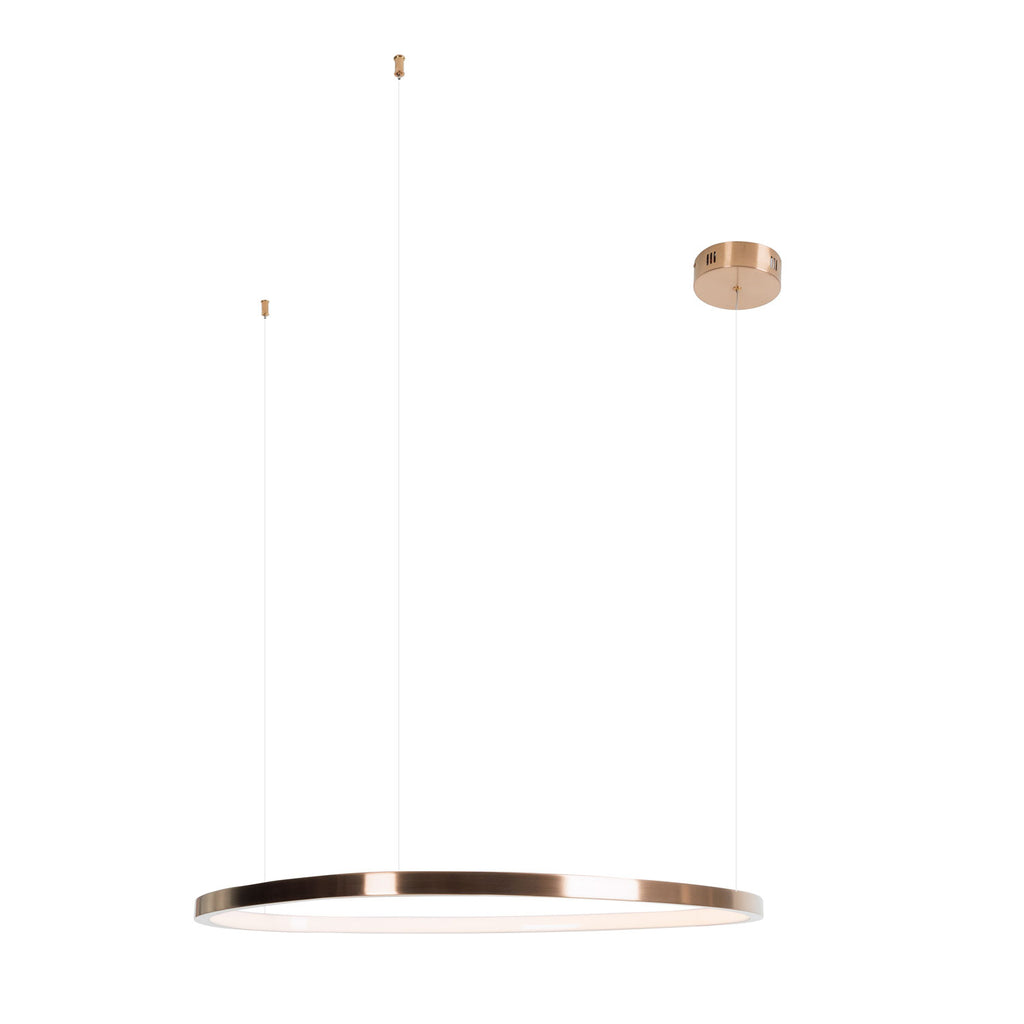 Suspension Cayenne 80 cm cuivre brossée à variateur