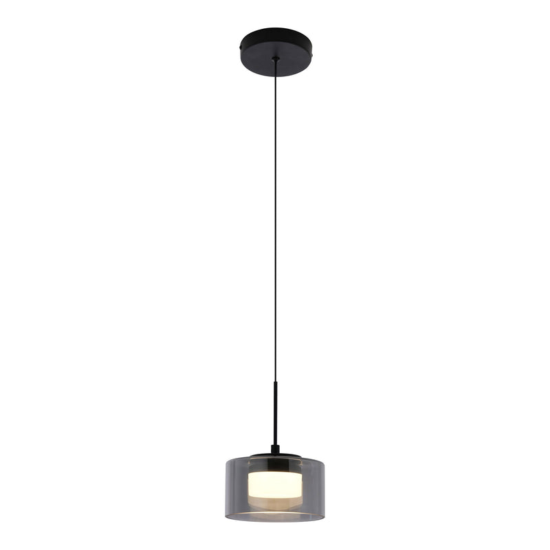 Dimensions Suspension Cholet verre fumé simple 15 cm