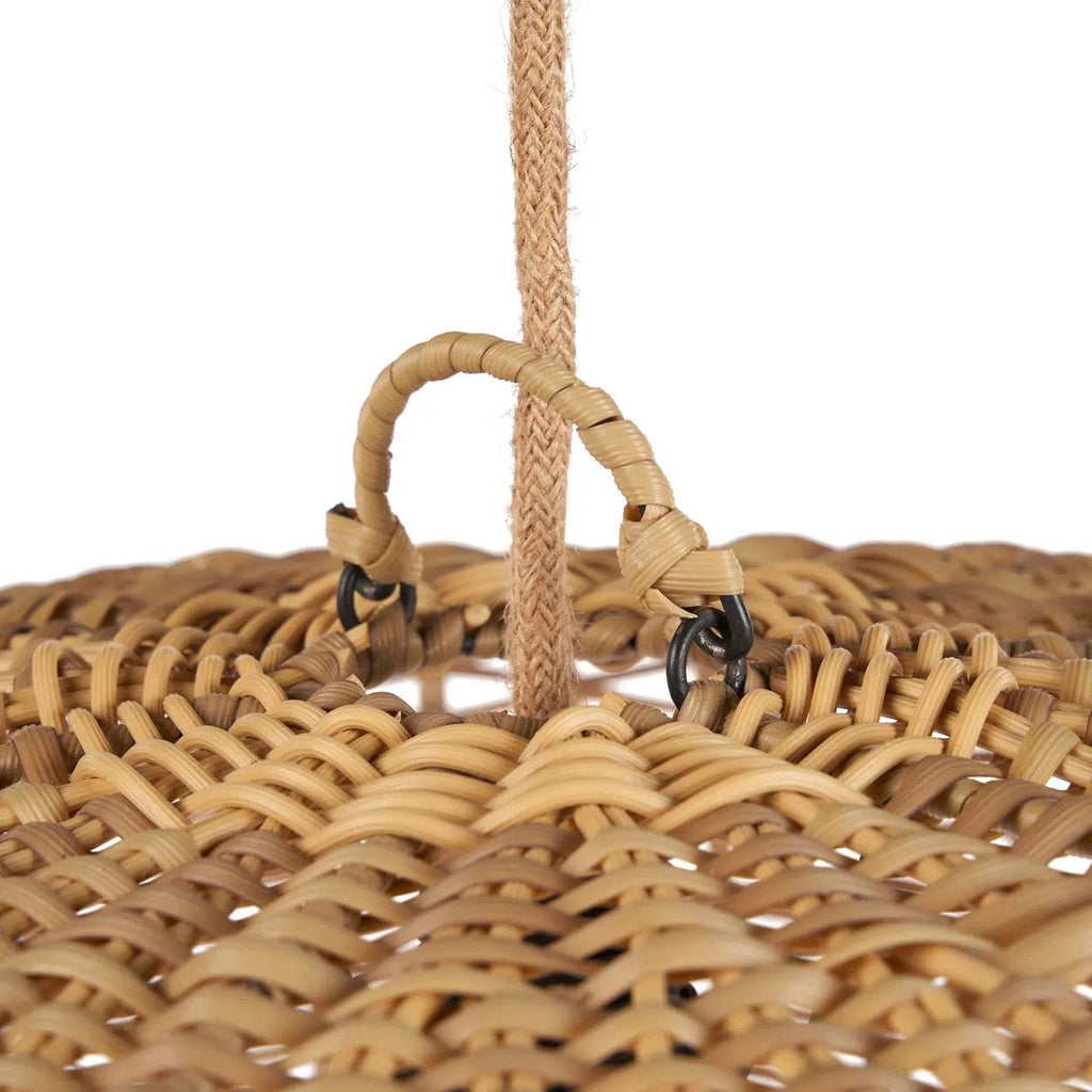 Abat-jour de suspension Cloche en rotin synthétique 60 cm, vue 6