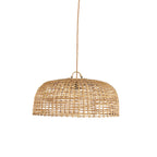 Abat-jour de suspension Cloche en rotin synthétique 60 cm
