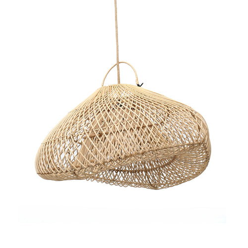 Abat-jour de suspension Cloud en rotin naturel 63 cm