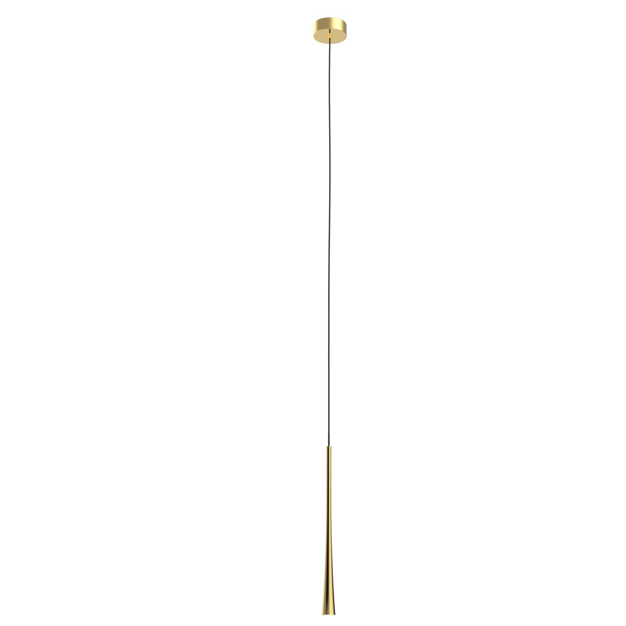 Suspension Coffee dorée 140 cm