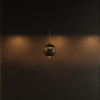 Suspension Cometshine noire et dorée (grand modèle), vue 2