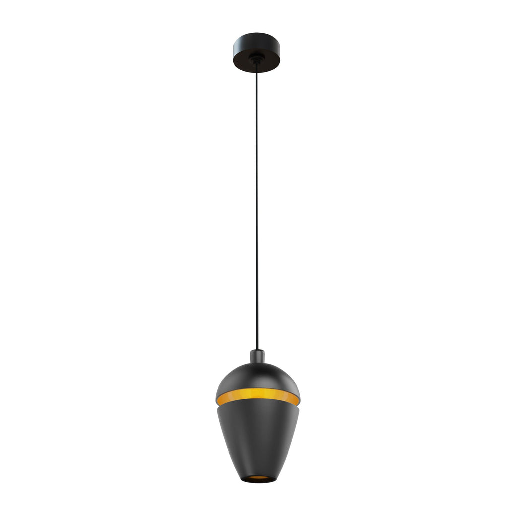 Suspension Cometshine noire et dorée (petit modèle)