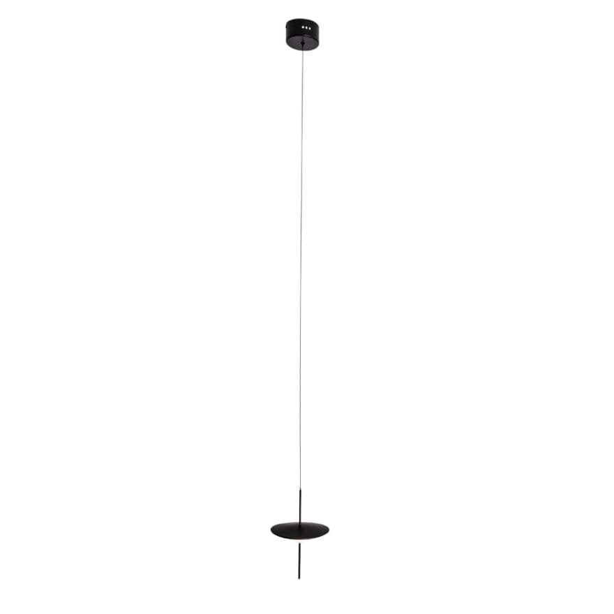 Suspension Cone I entière avec sa rosace ronde son câble fin et son disque noir