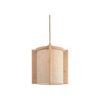 Suspension Corsica bois de hêtre naturel E27