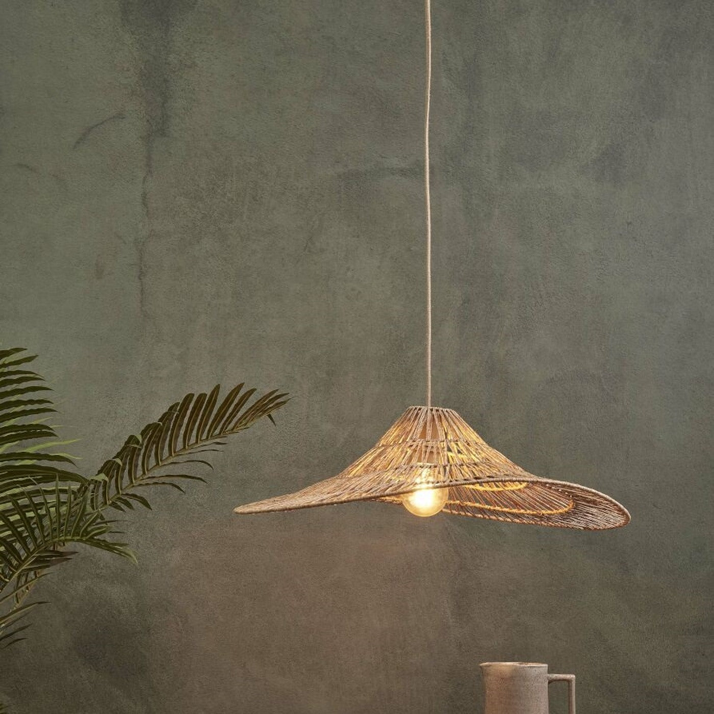 Suspension Cuzco jute naturel 65 cm E27, vue 2