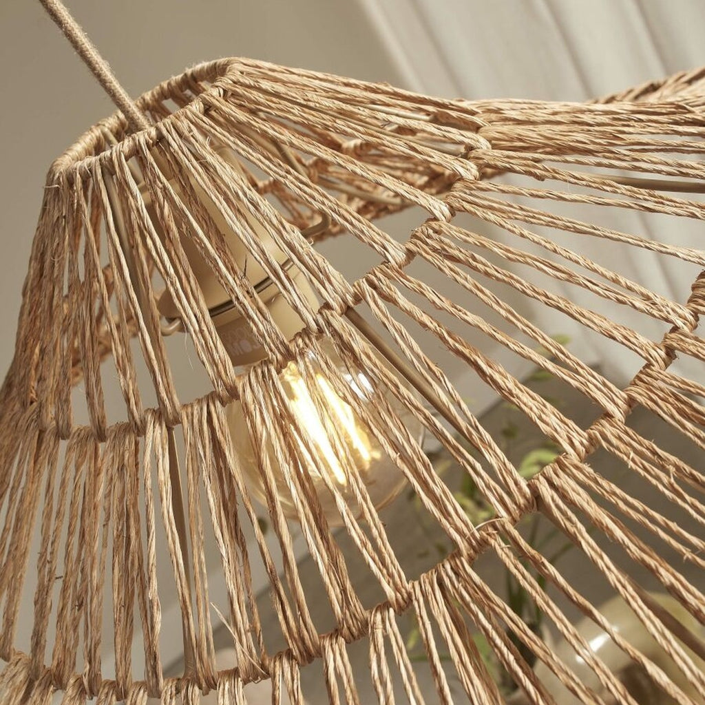 Suspension Cuzco jute naturel 65 cm E27, vue 4