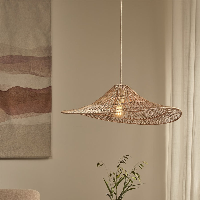 Dimensions Suspension Cuzco jute naturel 65 cm E27