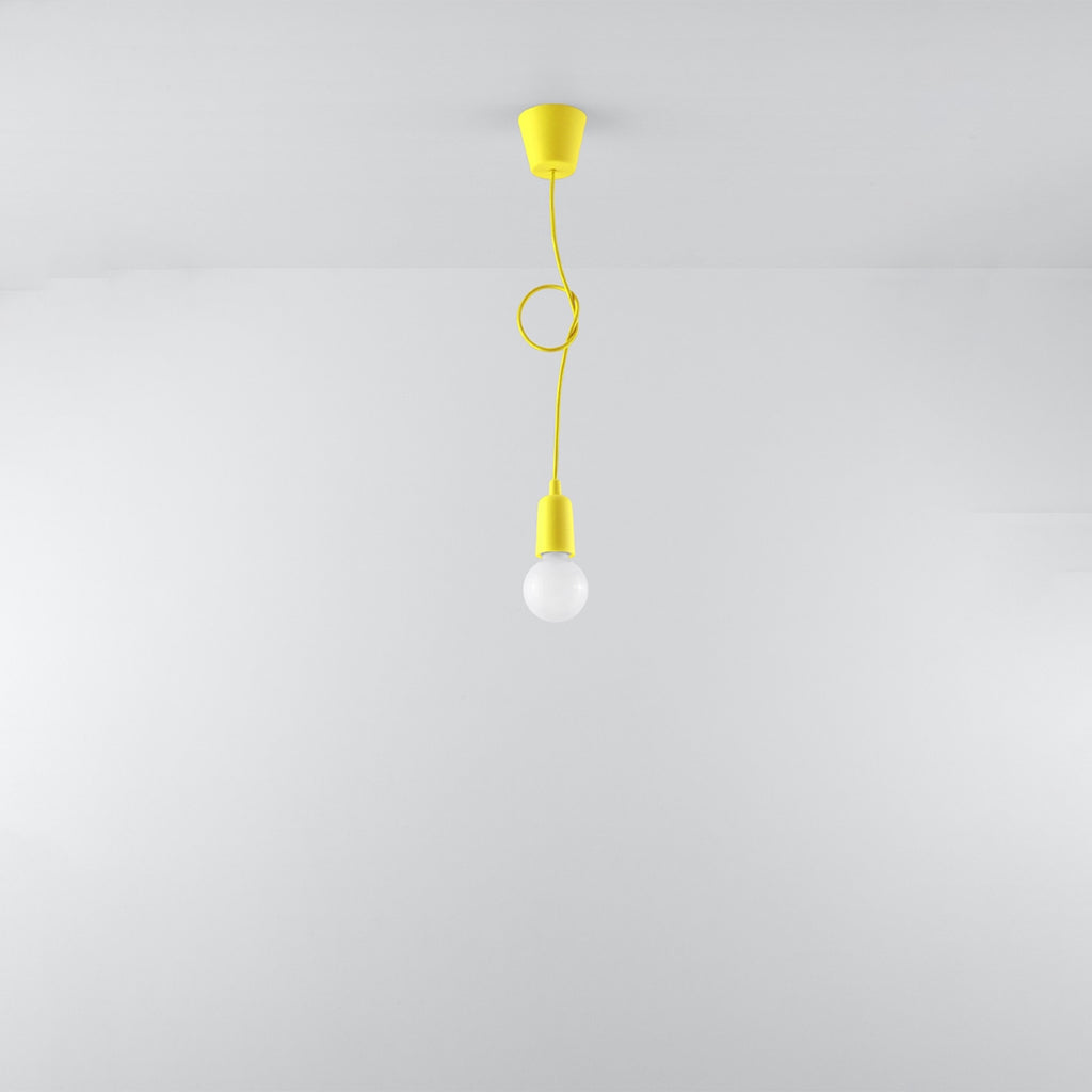 Suspension Diego 1 jaune, câble ajustable en longueur