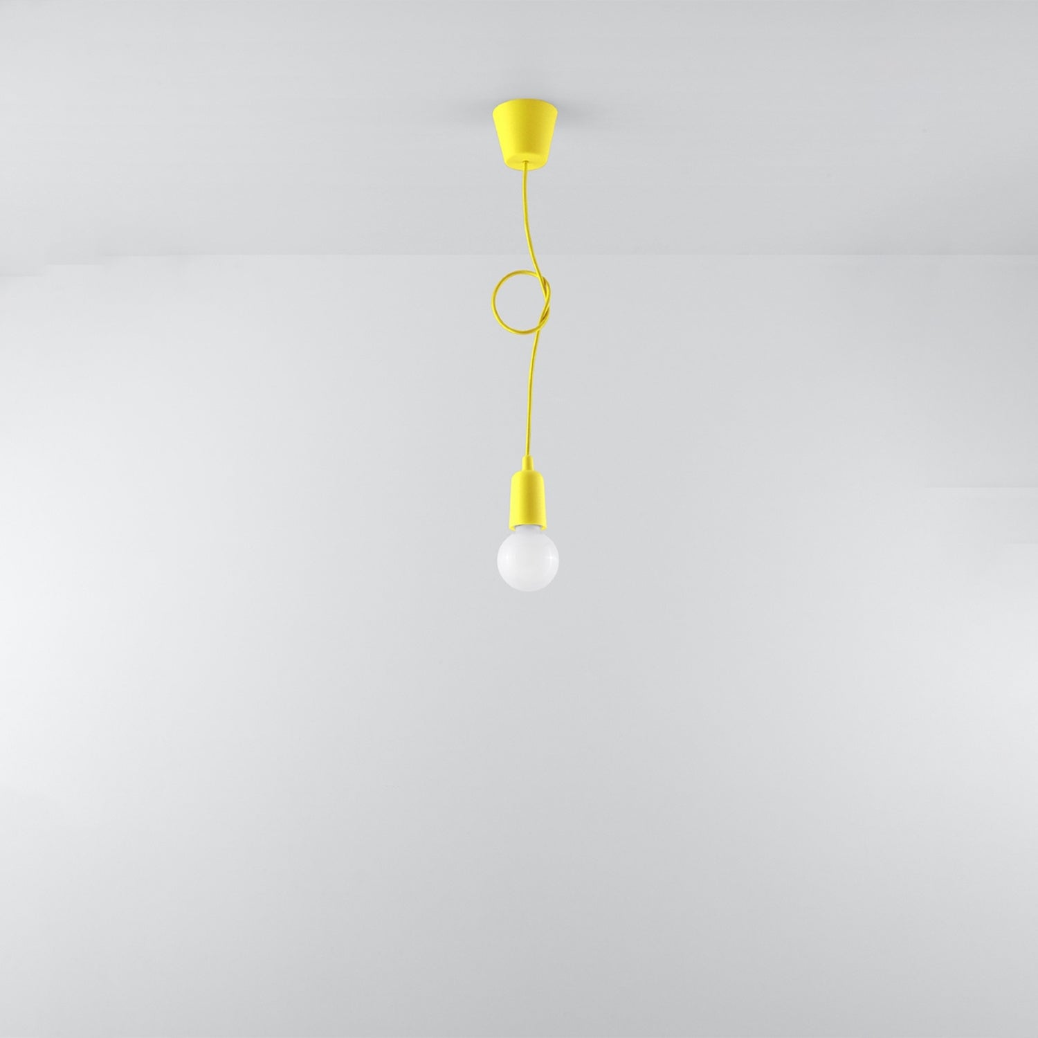 Suspension Diego 1 jaune, câble ajustable en longueur