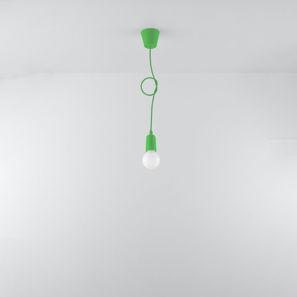 Suspension Diego 1 verte, câble ajustable en longueur
