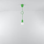 Suspension Diego 1 verte, câble ajustable en longueur