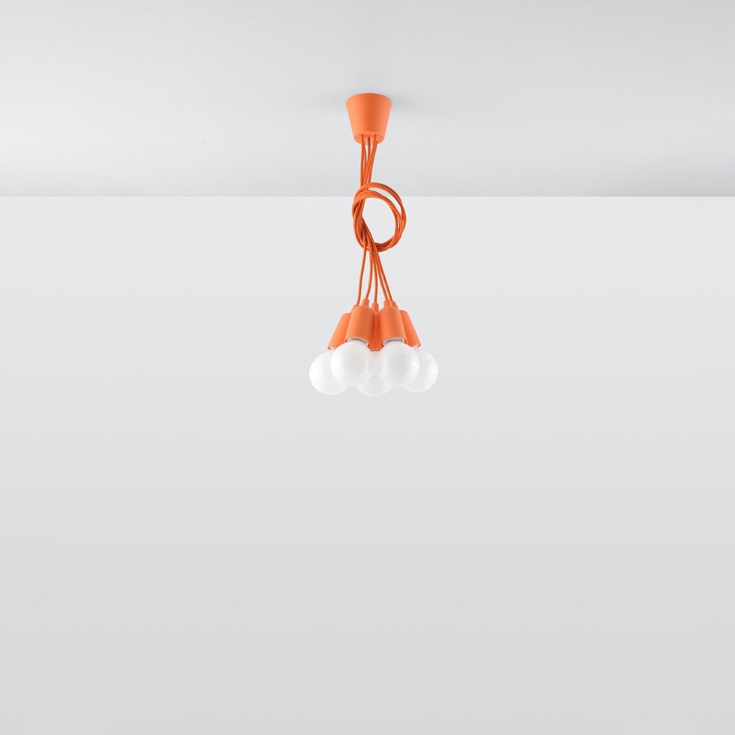 Suspension Diego 5 orange, câble ajustable en longueur
