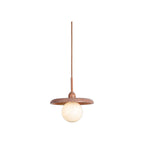 Suspension disque Tivoli travertin terracotta 25 cm G9