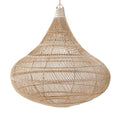 Abat-jour de suspension Drop en rotin naturel 107 cm