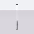 Suspension Electra béton gris GU10 de profil