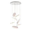 Suspension Empire chromée 7 lumières