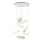 Suspension Empire chromée 7 lumières