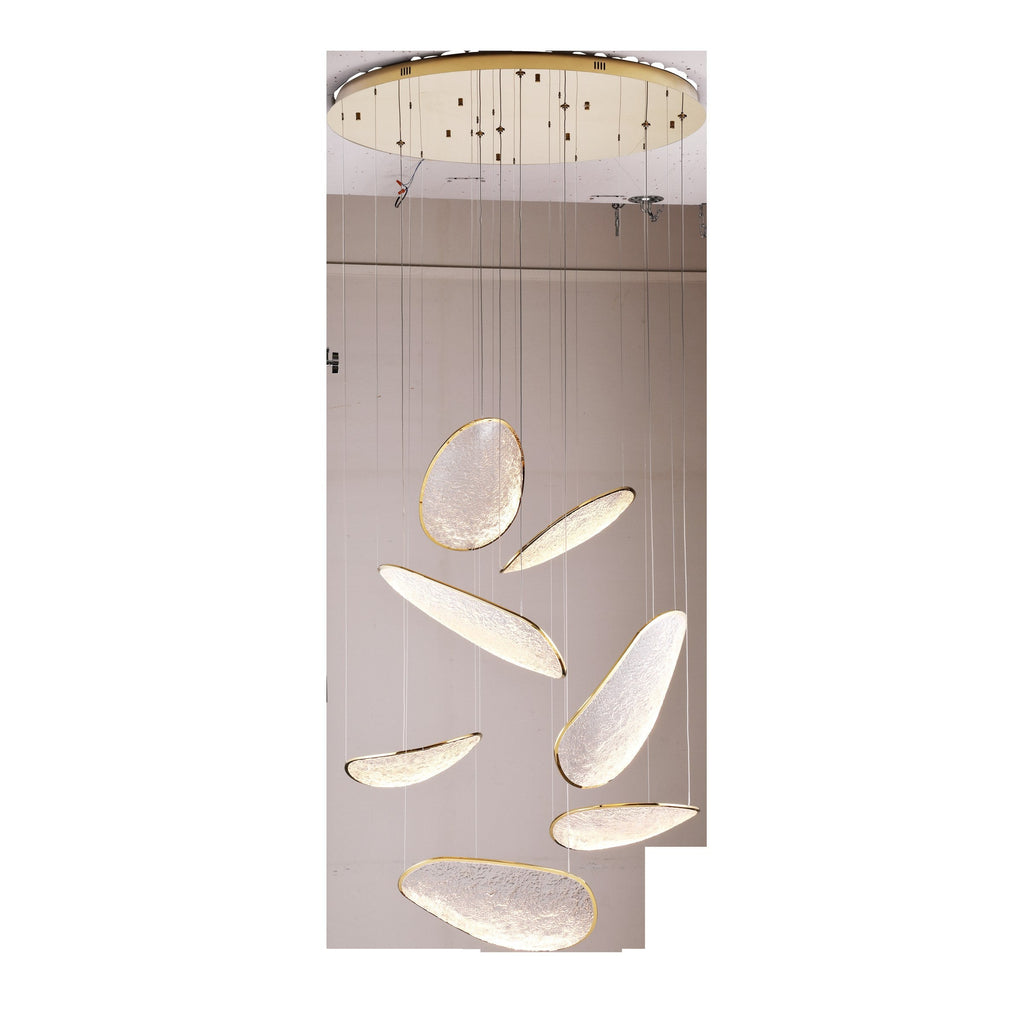 Suspension Empire dorée 7 lumières