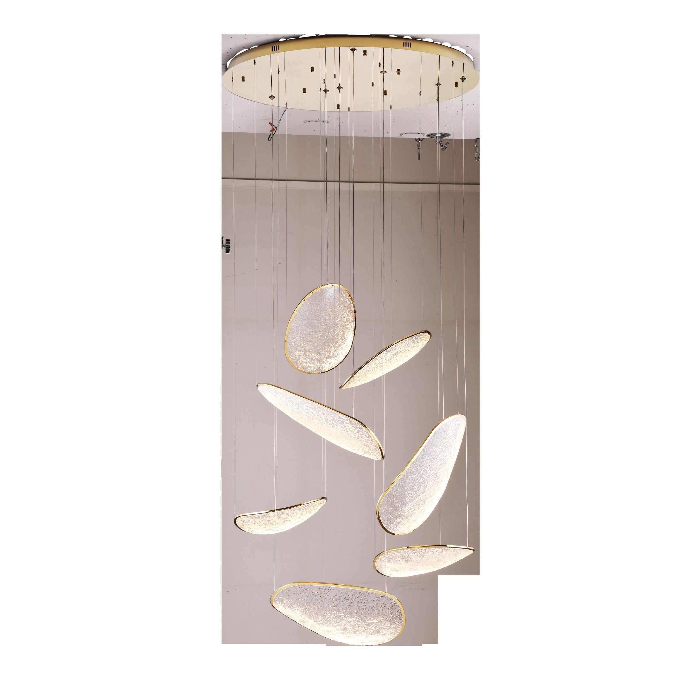 Suspension Empire dorée 7 lumières