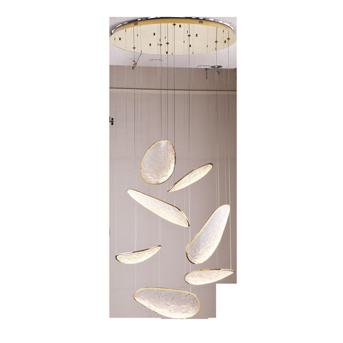 Suspension Empire dorée 7 lumières