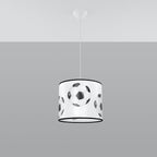 Suspension enfant ballon de foot 30 cm E27 de profil