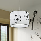 Suspension enfant ballon de foot 40 cm E27 en situation dans un intérieur