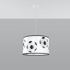 Suspension enfant ballon de foot 40 cm E27 de profil