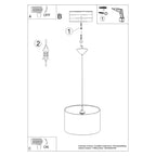 Notice de montage : Suspension enfant ballon de foot 40 cm E27