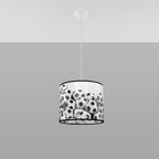 Suspension enfant ballons de foot 30 cm E27 de profil