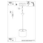 Notice de montage : Suspension enfant chats 30 cm E27