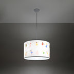 Suspension enfant fées 40 cm E27 allumée, lumière douce et motif révélé
