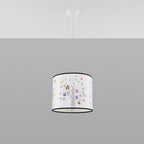 Suspension enfant hiboux 30 cm E27 de profil
